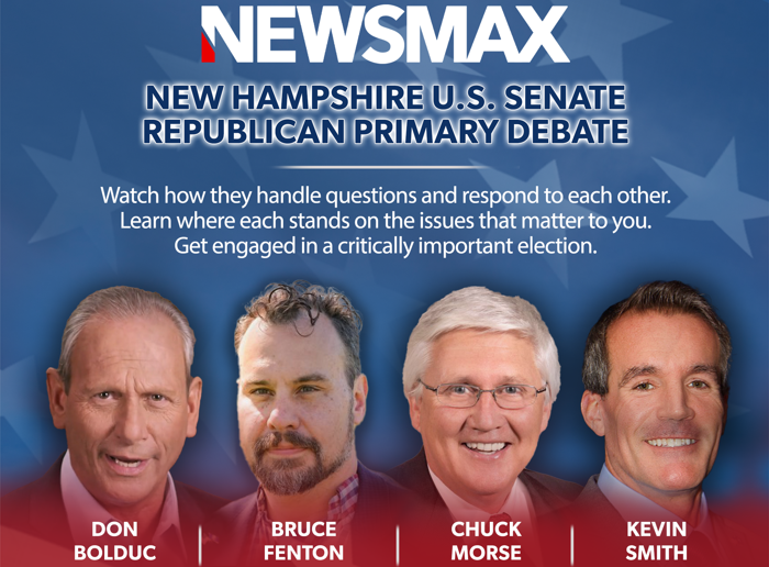Newsmax Hosts New Hampshire Republican U.S. Senate Debate in Manchester